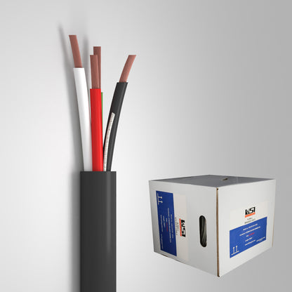 In Wall Speaker wire 4 cores 16AWG Copper Clad Aluminum CCA for home theater 500ft CL2/CL3 Rated Jacket