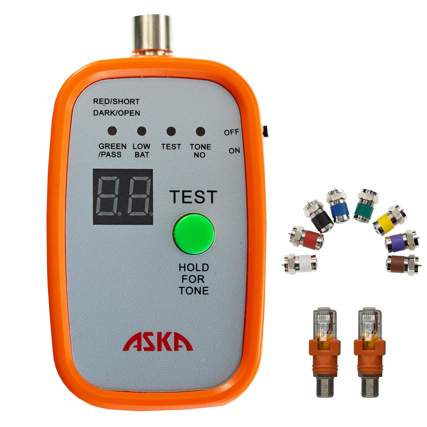 CTR-8C, Coax Cable Network cable Mapper 8 way and toner kit for testing cables up to 3000ft long