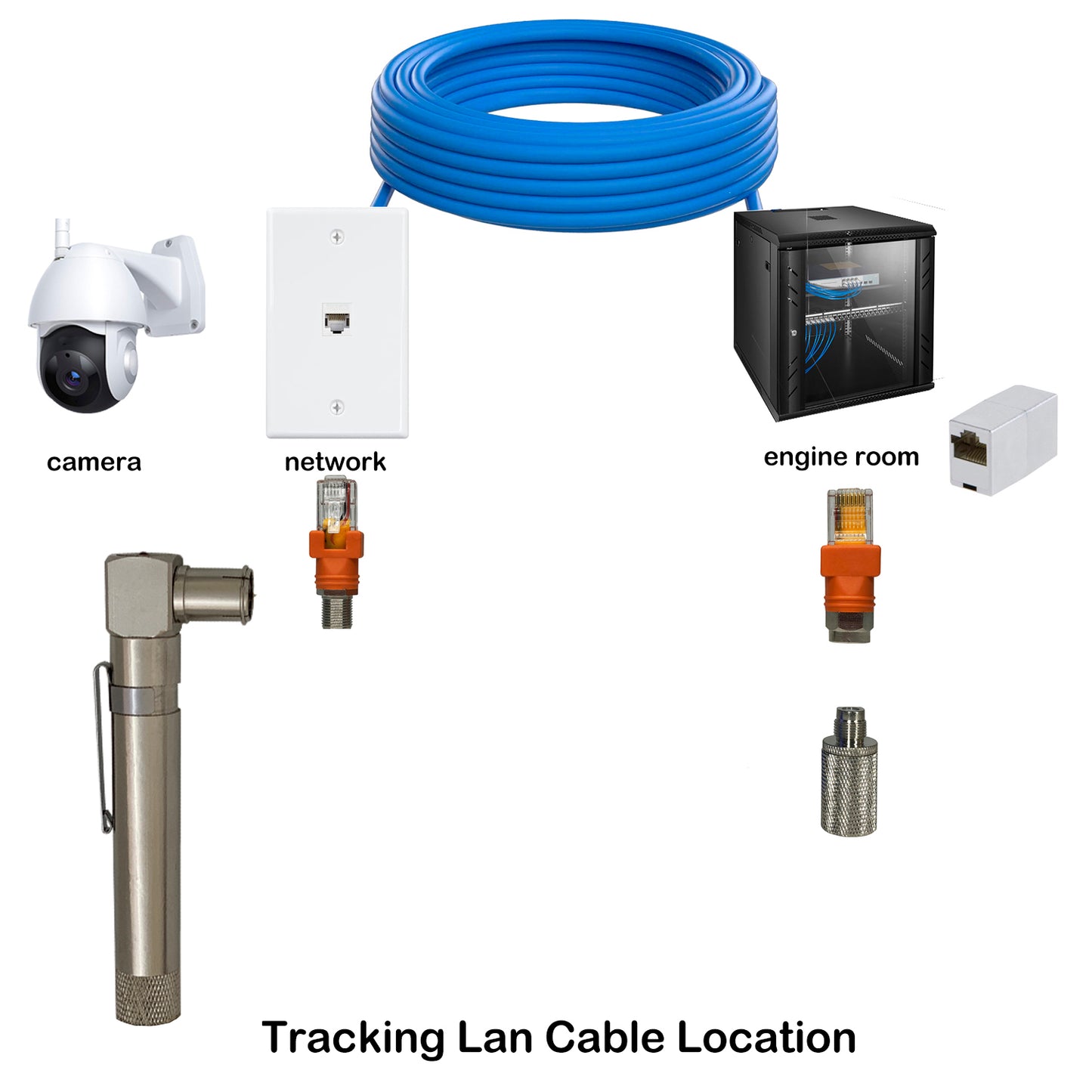 CTR-12, Coax Cable Network cable Wire Tracer Pocket Continuity Tester & Toner with Audible Beep and LED